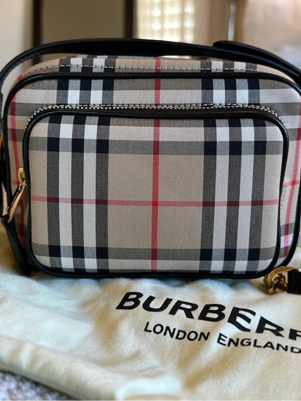 Burberry Vintage Check Camera Bag